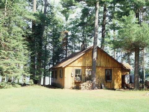 Cabin on lake