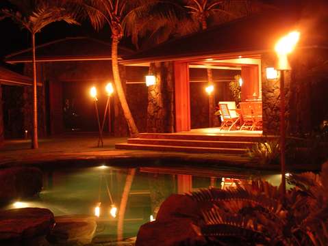Gazebo at night