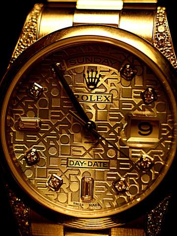Rolex watch face