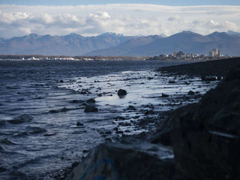 Kincaid park beach anchorage skyline