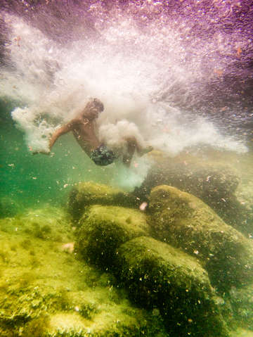 Diving boy