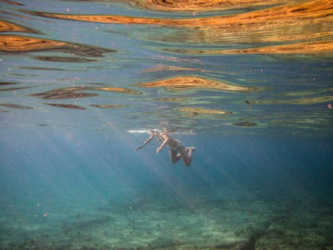 Swimming woman