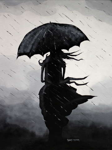 Lady in the rain