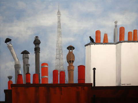 Beyond the chimneys