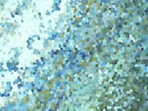 Geometric in blue ii