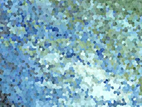 Geometric in blue i