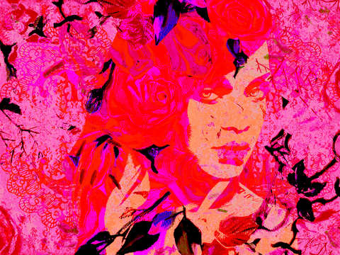 Rihanna in hot pink