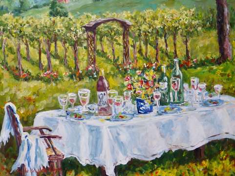 Vineyard dining