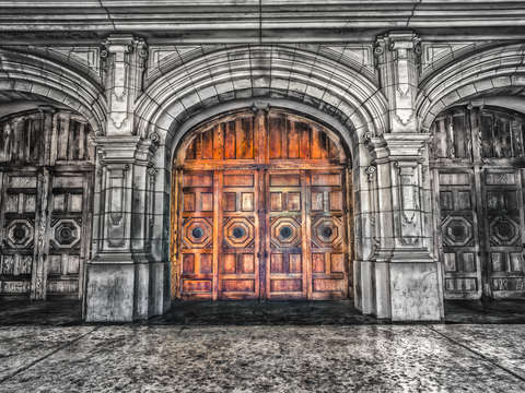 The colorful door