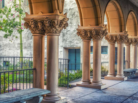 Ornate columns