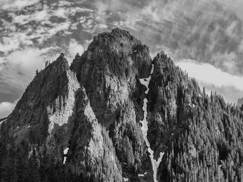 Mountain peak closeup