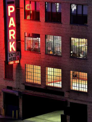 City lights series parking garage