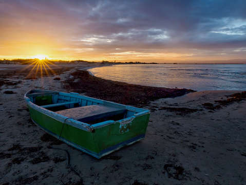 Sunset from delta de ebro