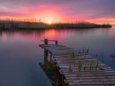 Pier in delta de ebro