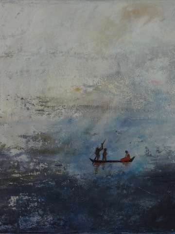 Boat at night