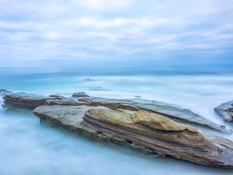 Big rock in the blue