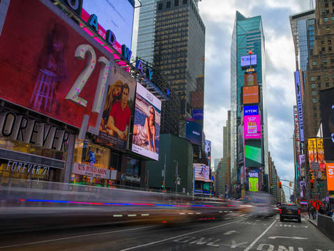Movement of cars within times square