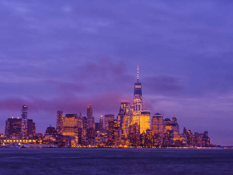 Skyline in new york city
