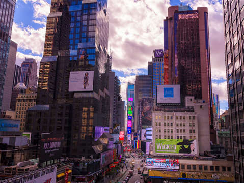 Times square aerial