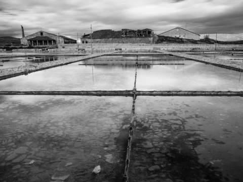 Abandoned salt pans
