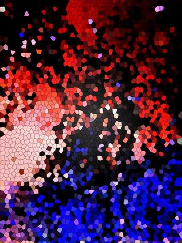 Abstracted multi color