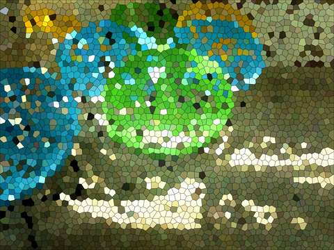 Abstracted patio chairs