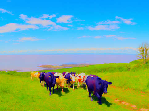 Maevie and the girls return from the beach