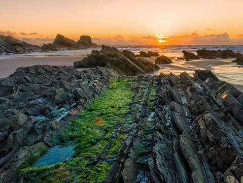 Sunset in zambujeira do mar