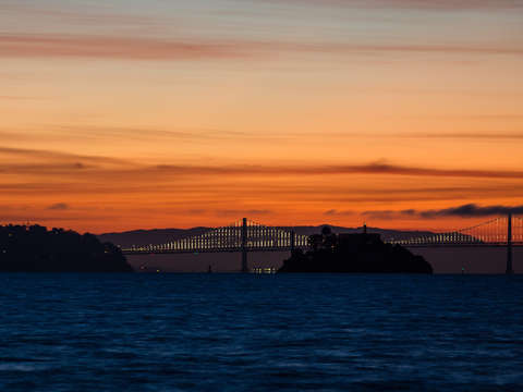 Alcatraz at sunrise