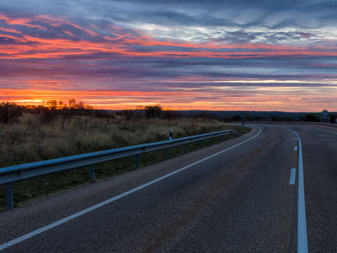 Road to sunset