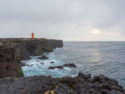 Svortuloft lighthouse in iceland
