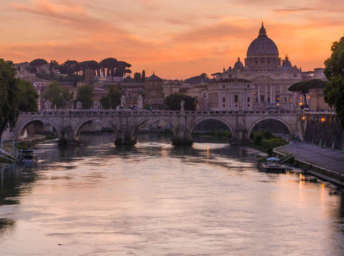 Sunset from rome