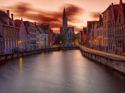Sunset from bruges