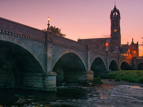 Sunset from peebles