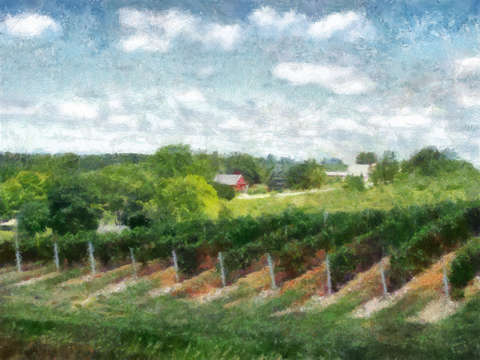 Red barn on old mission peninsula