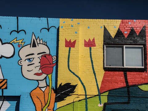 Wall in river north