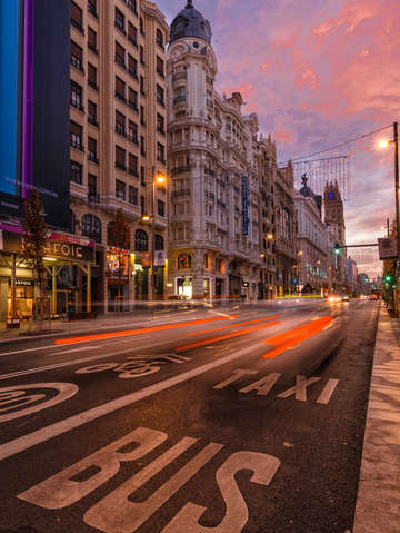 Gran v a sunrise