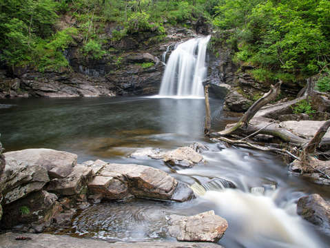 Waterfall in loch lomond