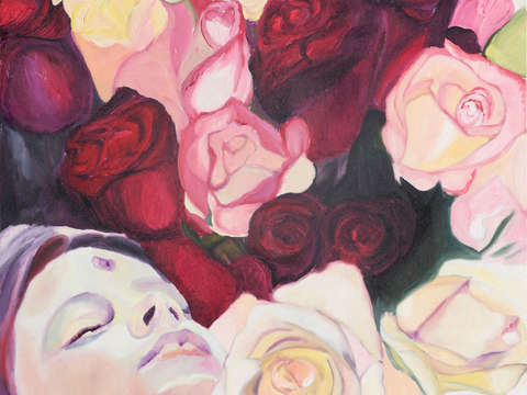 Girl in flowers iii