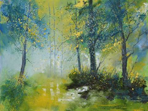Pond in a wood