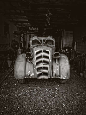 Ghost town gas service station
