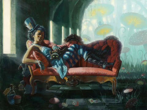 Alice at home in wonderland