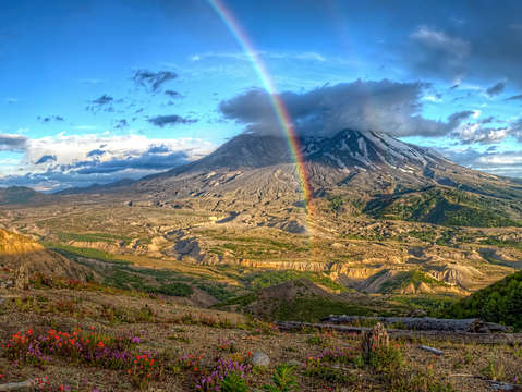 Mt st helens rain