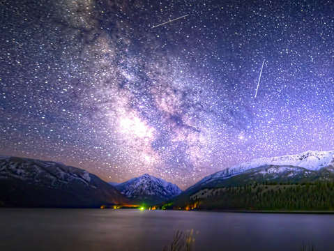 Wallowa lake milky way