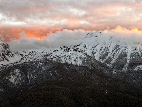 Wallowa mountains sunset