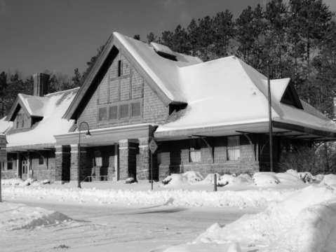 Saranac lake train depot