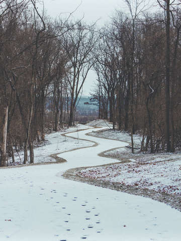 Cliff cave state park walking path