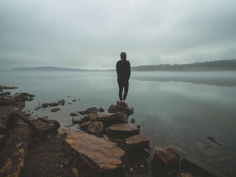 Quiet moment in little rock
