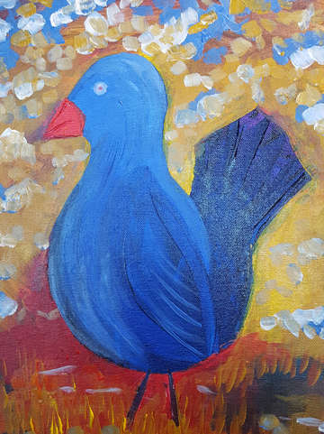Cool blue bird