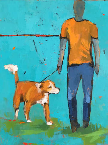 A man and his dog